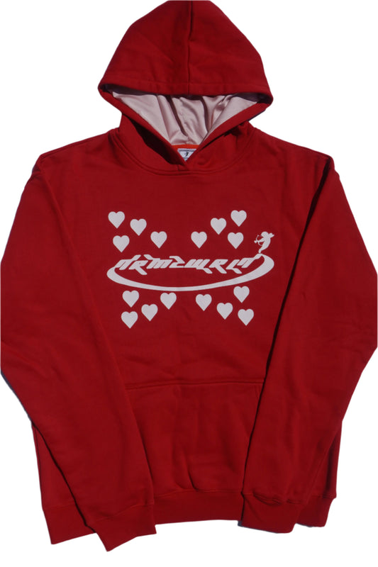 SHOT BY CUPID HOODIE (RED)